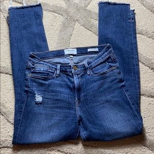 Frame - le High Straight , size 27 , split hem